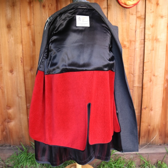 Vintage London Fog Maincoats Charcoal Grey Men's Coat With Removable Liner - Picture 9 of 16